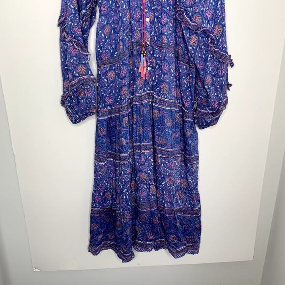 Alicia Bell Cameron Midi Dress Multi, Womens Large Blue - Picture 5 of 16